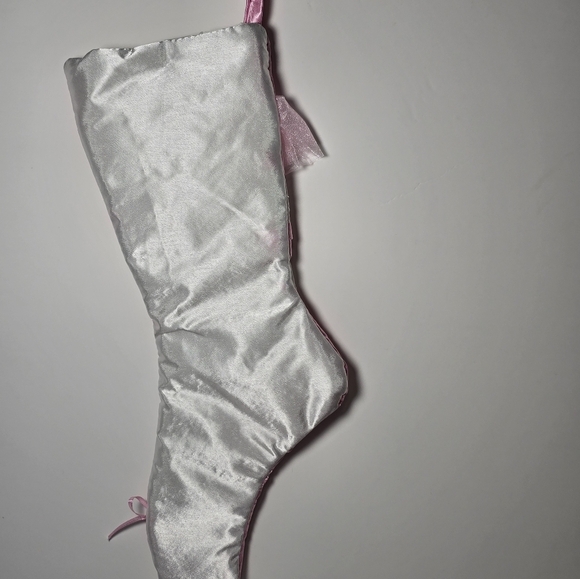 ballerina pink white Stocking Birthdays Holidays Gifts  nwt - Picture 2 of 2